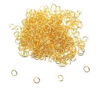 ROMISBABA 500pcs Smooth Stainless Steel Open Jump Rings for Jewelry Making Bracelet Connecting Rings for DIY Necklace Keychain and Craft Projects