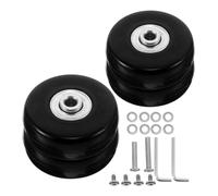 ROMISBABA 50Mm 4pcs Universal Suitcase Wheels Replacement Kit with Metal Bearing, Heavy-Duty Caster Wheels for Cabin and Trolley Bags, Luggage Repair Set with Screws for Travel Cases