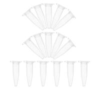 ROMISBABA 50pcs 1.5 Ml Plastic Conical Centrifuge Tubes with Leakproof Design and Resistant to Breaking, Small Sample Storage Tubes with Lids for Laboratory Scientific Research