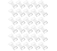 ROMISBABA 50pcs Aluminum Alloy Clips Buckles and Wraps, Adjustable and Firm Support Fasten Clips for Home Use