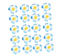 ROMISBABA 50Pcs EVA Frangipani Flower Hairpin DIY Accessories Lightweight Clips for Hawaiian Party Headbands Brooches Jewelry Crafting