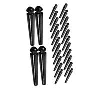 ROMISBABA 50pcs Metal Cribbage Board Pegs Scoring Pins for Travel Home Family Board Games Portable Cribbage Accessories Black