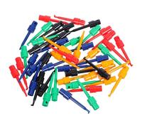 ROMISBABA 50pcs Multimeter Test Hook Clips Kit Colorful Electrical Test Probes for Electronic Components Mini Wire Hooks for and Instruments Quick Secure Positioning