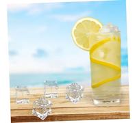 ROMISBABA 50pcs Transparent Acrylic Fake Ice Cubes Reusable Photo Props Simulation Ice Crushed Rocks for Drinks Decoration Fish Tanks Photography Craft DIY