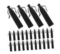 ROMISBABA 50pcs Velvet Drawstring Pen Sleeve Soft Pen Pouch Bag Storage for Fountain Office and School Use Pouch for Writing Tools