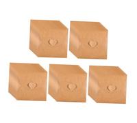 ROMISBABA 50Pcs Vintage Kraft Paper CD Dvd Sleeves with Heart Button Closure Scratch-resistant Envelopes for Disc Storage and Packaging for Movie Music Game Lovers and Collectors