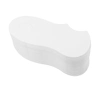 ROMISBABA 50pcs White Paper Sock Display Inserts for Men Thickened Foot Shaped Low-cut Sock Holders with Ergonomic Fit for Athletic and Business Retail Presentation