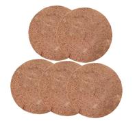 ROMISBABA 5pcs Bird Nesting Mat Natural Coconut Fiber, Breathable Pigeon Nest Pads for Breeding Eggs, 20cm Diameter Round Protective Pads for Pet Birds and Racing Pigeons