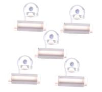 ROMISBABA 5Pcs Creative Suction Cup Toothpaste Extruder Hanging White Manual Squeezer for Bathroom and Facial Cleanser Tubes Multi Function Tube Dispenser for Easy Use