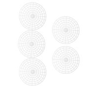 ROMISBABA 5pcs Fermentation Mesh Presser Plates for Pickle Jars Vegetable Fermenting Weight Tools Home Kitchen Fermentation Supplies for Even Submersion and Easy Pickling