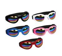 ROMISBABA 5pcs Foldable Pet Sunglasses with Adjustable Straps Uv for Dogs and Cats Comfortable Fit for Outdoor Adventures