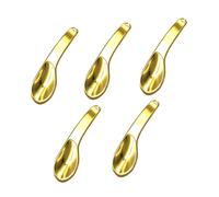 ROMISBABA 5Pcs Golden Zinc Alloy Beauty Scoop Cream Extract Tool for Eye Cream Serum Application Smooth Surface Skincare Tool