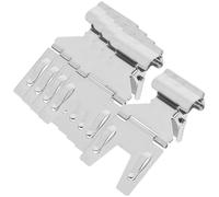 ROMISBABA 5pcs Metal Label Clip Display Strips Silver Clip for Retail Easy to Store Not Easy to Bend Or Break Unique Appearance Craftsmanship for Fruit Shops