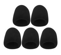 ROMISBABA 5pcs Mic Covers Elastic Sponge Microphone Windscreens for Handheld Mics Wind Noise Reduction Nonslip Fit Washable Reusable Protective Sleeves for Karaoke Podcasting Gaming Outdoor