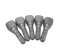 ROMISBABA 5pcs Portable Plastic Manual Holder Case Compact Travel Storage Organizer for Bathroom Go Use Secure Slot Design for Stable and Mess Grooming Tool Storage