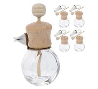 ROMISBABA 5PCS Refillable Car Air Freshener Bottles Portable Perfume Diffuser Vent Clips for Men and Women Easy to Attach Car Fragrance Bottles for Relaxing Driving Atmosphere