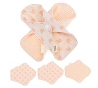ROMISBABA 5pcs Reusable Organic Cotton Sanitary Pads Super Absorbent Washable Panty Liners for Women Breathable Menstrual Pads with Random Pattern