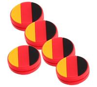ROMISBABA 5pcs Silicone Tennis Dampeners National Flag Design Vibration and Shock Absorbers for Tennis Rackets Soft Dampening Accessories