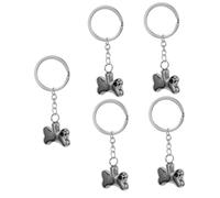 ROMISBABA 5pcs Urn Keychain for Memorial Ashes Pet Keepsake Pendant Bone Shape Design Lightweight and Comfortable for Everyday Wear for Remembering Beloved Pets