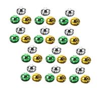 ROMISBABA 60pcs Christmas Pet Collar Bells Mini Metal Jingle Bell Charms for Cat Dog Collar DIY Hanging Ornaments Festive Tree Garland Decorations