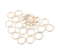ROMISBABA 60pcs Zinc Alloy Key Rings and Buckle for DIY Keychains Metal Keychain Accessories with Golden Finish for Car and Home Keys Bag Hardware Replacement