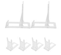 ROMISBABA 6Pcs Acrylic Display Stands Multi-Functional Plate Holders Photo Frame and Book Display Shelf Desktop Ornament Pedestal Stands for Home and Office