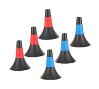 ROMISBABA 6PCS Agility Training Soccer Cones High-visibility Marker for Football Basketball Drills Versatile Sports Practice Equipment for Clubs Schools Home Use