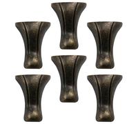 ROMISBABA 6pcs Coffee Zinc Alloy Jewelry Box Corner Protectors with Tiger Feet Design, Lightweight Antique Style Decorative Feet for Jewelry Chest Storage Boxes