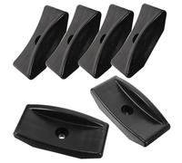 ROMISBABA 6pcs Dumbbell Storage Holder Sturdy Plastic Dumbbell Rack with Hollow Rubber Cushion Non-slip Bracket for Home Gym Fitness Equipment Organizer