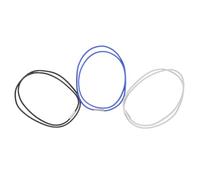 ROMISBABA 6pcs Elastic Trash Can Bands for Outdoor Home Use - Nylon Garbage Bag Holder Straps, 70cm Circumference, Black White Blue - Multipurpose Waste Bin Fasteners for Kitchen, Office,