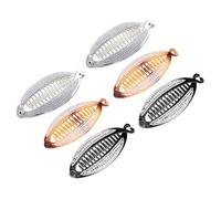 ROMISBABA 6pcs Fish Shape Banana Hair Clips Rhinestone and Manmade Pearl, Unique Long Toothed Hair Clip Claw for Women, Ponytail Holder for Party and Beach