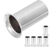 ROMISBABA 6pcs Iron Flanging Sleeve for Chandelier Base E14 Socket Lamp Holder with Good Rust Resistance and Stable Characteristics, for Retro Chandeliers and Replacing Old Or Yellowed Light