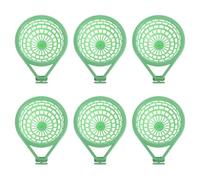 ROMISBABA 6pcs Light Green Abs Pigeon Nesting Bowls for Bird Breeding and Hatching Comfortable and Safe Plastic Bird Nests Suitable for Pigeons and Parrots