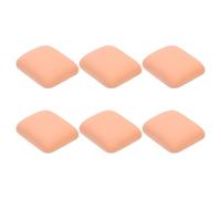 ROMISBABA 6pcs Makeup Puff for Foundation Small Rectangle Dry and Wet Dual-use Powder Sponge, Suitable for Skin Types with Pu Material for Effortless Application on Occasions Random Color