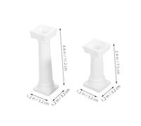 ROMISBABA 6pcs Mini Roman Pillar Statues Roman Column Decor for Sand Table Garden Landscaping Wedding Party Photo Props Classic Retro Design Material