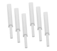 ROMISBABA 6pcs Push Open Catch for Cabinets and Wardrobes Invisible Self Locking Door Latches with Heavy Duty Construction Smooth Quiet Operation Grey Medium