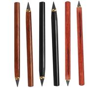 ROMISBABA 6Pcs Reusable Erasable Pencils Inkless Sketching and Writing Tools for Students and Artists Blackwood and Rosewood Finish No Sharpening Needed Smooth Comfortable Grip