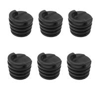 ROMISBABA 6Pcs Rubber Kayak Drain Plug with Ring Pull 4.5×3Cm - Universal Scupper Drain Hole Stoppers for Sit-On-Top Kayaks Canoes Marine Bilge Leakproof Accessories