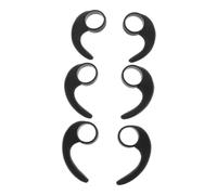 ROMISBABA 6Pcs Silicone Earbud Clip Hooks Sports Earhooks Lost Earphone Ear Wings in Large Medium Small for Comfortable Noise Reducing Fit