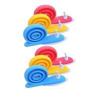 ROMISBABA 6Pcs Snail Shape Animal Door Wedge Flexible TPE Material Door Stopper for Home Safety Cute Cartoon Design for Tile Floors Safe Random Color