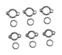 ROMISBABA 6pcs Stainless Steel Anklet U-shaped Parrot Foot Rings Bird Ankle Accessories for Birds Foot Chains