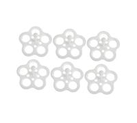 ROMISBABA 6pcs Steaming Rack Handle High-temperature Resistant Steamer Stand for Poached Eggs Vegetables and Seafood Design for Various Pots
