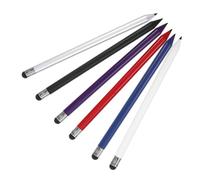 ROMISBABA 6pcs Stylus Pens Pencil-shaped for Touch Screens High Precision Handwriting and Navigation Compatible with Tablets and Smartphones Black Silver Red Purple