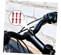 ROMISBABA 6Pcs Titanium Rotor Screws for Bike Disc Brake Fixing Lightweight Brake Bolts in Red for Road and Mountain Cycling