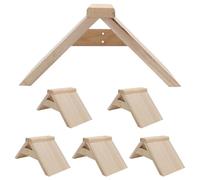 ROMISBABA 6pcs Wooden Dove Rest Stand with Reinforced Design for Safety and Stability, Birdcage Accessories Suitable for Indoor Loft Cage, Easy Maintenance Pigeon Perch Rack with Beautiful