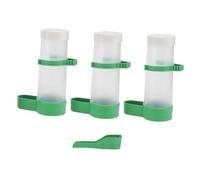 ROMISBABA 7pc Pet Bird Water Feeder Set Safe Drinking Bowl for Parrots No Leak Design Easy Install