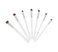 ROMISBABA 7pcs Eyeshadow Brush Set with Wooden Handle and Horsehair Bristles, Eye Brush for Makeup with Safe Materials, Lightweight and Easy to Carry for Beginners and Professionals