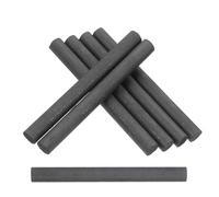 ROMISBABA 7pcs Graphite Electrode Rods for Electrochemical Reactions and Light Industry, Black Cylinder Graphite Casting Rods Dense Uniform Structure and Crack Resistance for Glass Crucible