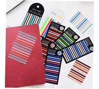 ROMISBABA 8 Packs High Adhesion Highlighter Strips Transparent Sticky Page Markers for Annotating Books Repositionable Fluorescence Tabs for School Office Study and Research