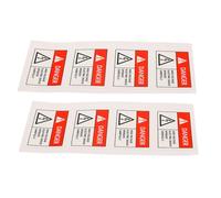 ROMISBABA 8 Pcs Sign Warning Electric Shocks Decals Easy to Apply Easy to Read Pp Synthetic Paper Simple and Delicate Design for Warning Use on Other Occasions